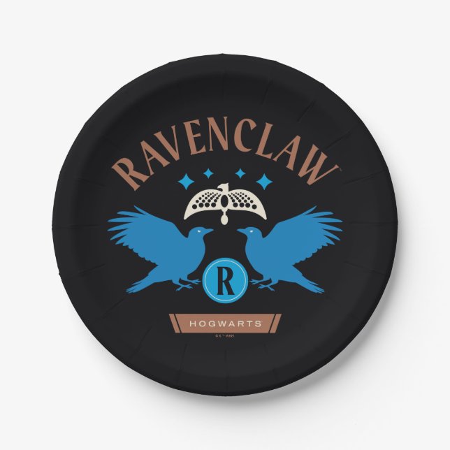 Assiettes En Carton RAVENCLAW™ Maison double aigle Diadem Graphique (Devant)