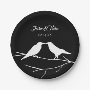 Assiettes En Carton Ravens Mariage gothique