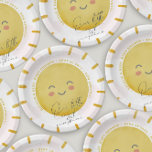 Assiettes En Carton Ray of Sunshine Nuages Girl Baby shower<br><div class="desc">Conçu pour correspondre à ma collection de baby showers Sunshine. Doté d'un soleil aquarelle avec des nuages roses doux et l'en-tête "Notre petite pluie de soleil" dans une typographie manuscrite. Si vous avez besoin d'une autre couleur ou d'une pièce supplémentaire qui n'est pas dans la collection, veuillez me le faire...</div>