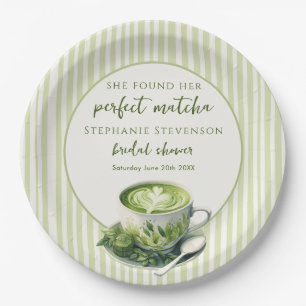 Assiettes En Carton Rayures Elle a Trouvé Son Matcha Parfait pour la B