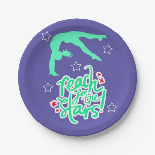 Assiettes En Carton Reach for the Stars Gymnastique Tumbling