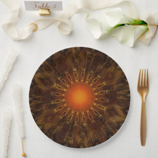 Assiettes En Carton récolte de la récolte de soleil