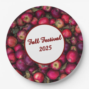 Assiettes En Carton Red Apple Party personnalisable