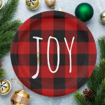 Assiettes En Carton Red Buffalo Plaid & Joy | Holiday<br><div class="desc">Découvrez la chaleur et la joie de la saison des Fêtes avec notre collection Red Buffalo Plaid & Joy sur Zazzle! Cet assortiment festif de produits est conçu pour apporter confort et plaisir à vos célébrations.Cette saison des Fêtes, faites de vos célébrations un événement spécial avec notre collection Red Buffalo...</div>
