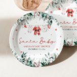 Assiettes En Carton Red Santa Baby Christmas Baby Clothes Baby Shower<br><div class="desc">Celebrate the festive season with our adorable Red Santa Baby Clothes, perfect for your little one! These charming outfits are designed to keep your baby cozy and stylish during holiday gatherings. Paired with our delightful Baby Shower Paper Plates, featuring playful Santa-themed designs, your celebrations will be both festive and practical....</div>