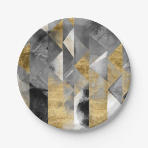 Assiettes En Carton Réflexions de Gilt I