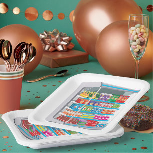 Assiettes En Carton Réfrigérateur laitier de supermarché