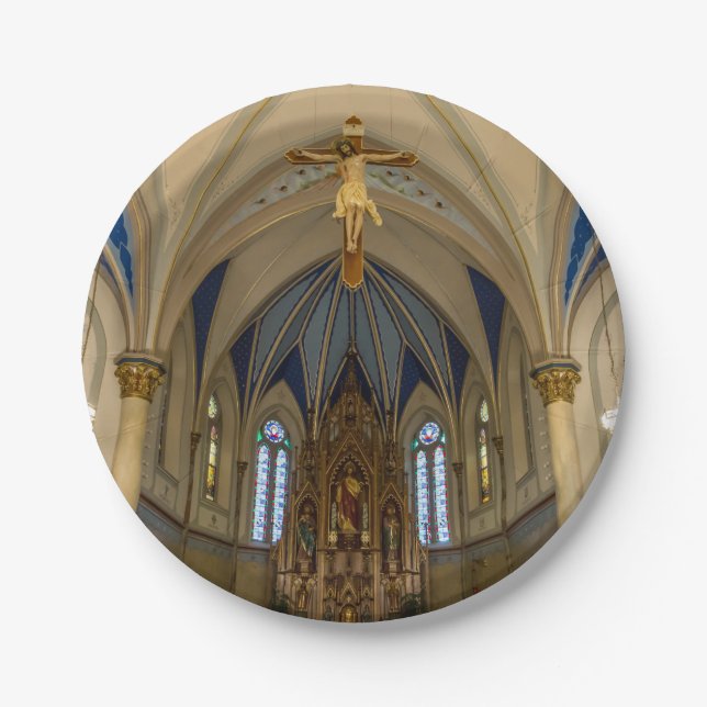 Assiettes En Carton Regard sur St Peter Altar (Devant)