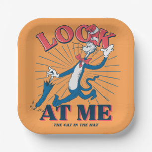 Assiettes En Carton Regarde-Moi Chat Dans Le Casquette