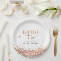 REGINA Rose Gold Blush Rose Bride pour être Douche
