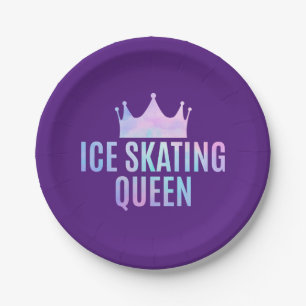 Assiettes En Carton Reine du patinage sur glace - Amoureux du patinage