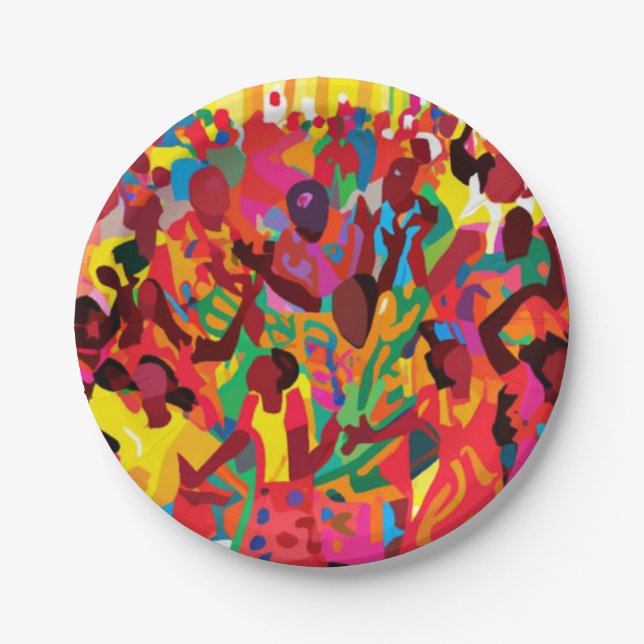 Assiettes En Carton Réjouissez-Vous Et Sentez L'Esprit Saint (Devant)