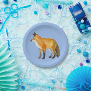 Assiettes En Carton Renard rouge