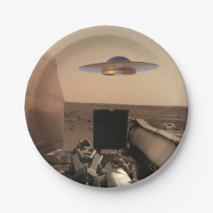 Assiettes En Carton Rencontre avec la soucoupe UFO Alien Mars InSight
