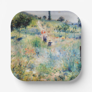 Assiettes En Carton Renoir - Chemin montant dans les hautes herbes