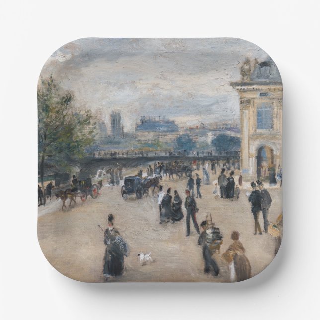 Assiettes En Carton Renoir - Paris, Institut au Quai Malaquais (Recto)