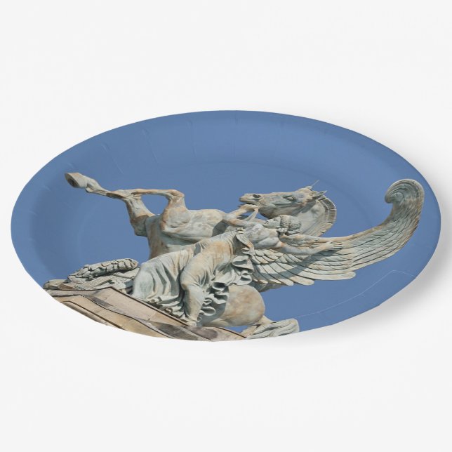 Assiettes En Carton Renommer Retourner Le Pegasus (Angle)