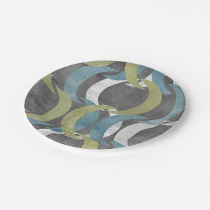 Assiettes En Carton Répétition géométrique I