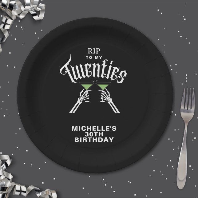Assiettes En Carton Repose branchée sur My Twenties 30th Birthday Part (Créateur téléchargé)