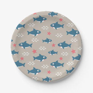 Assiettes En Carton Requin