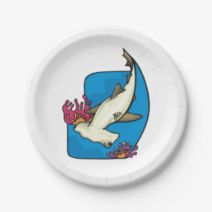 Assiettes En Carton  Requin de Hammerhead