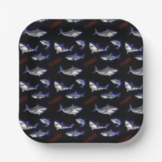 Assiettes En Carton Requins