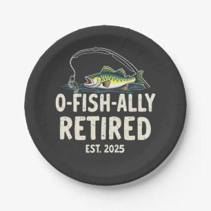 Assiettes En Carton Retraité Est. 2025 Retraite Fisher Papa