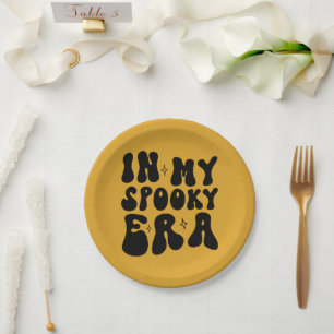 Assiettes En Carton Retro Halloween dans mon époque effrayante automne