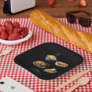 Assiettes En Carton Rétro Joyeux Thanksgiving d'automne tarte à la cit