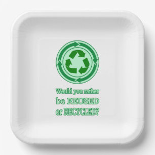 Assiettes En Carton Réutiliser et recycler