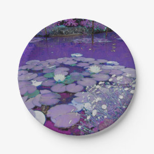 Assiettes En Carton Rêve du Lac Violet
