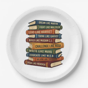 Assiettes En Carton Rêve du Mois de l'Histoire des Noirs