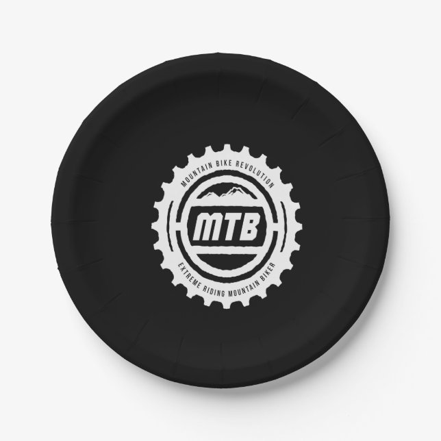 Assiettes En Carton révolution des VTT (Devant)