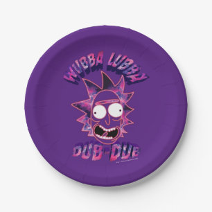 Assiettes En Carton RICK ET MORTY™ Dub-Dub Lubba Wubba