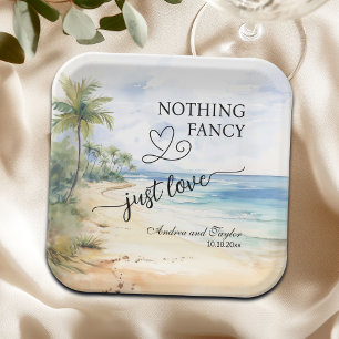 Assiettes En Carton Rien De fantaisie Juste Aimer Élégant Mariage