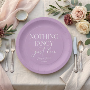 Assiettes En Carton Rien de Fantastique Juste de l'Amour Minimaliste M