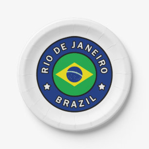 Assiettes En Carton Rio de Janeiro Brésil