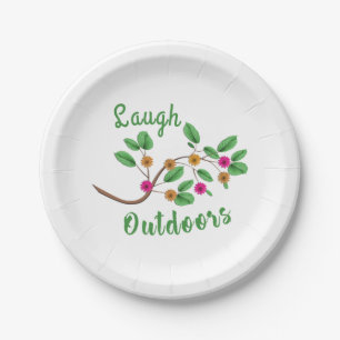 Assiettes En Carton Rire à l'extérieur