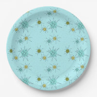 Robin's Oeuf Blue Starbursts Plaque en papier