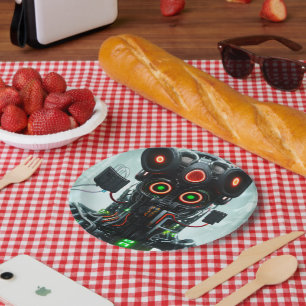 Assiettes En Carton Robot 5 plaques en papier