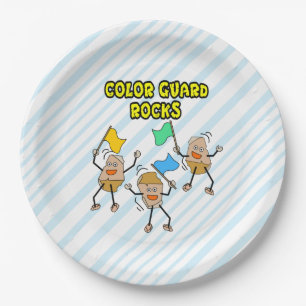 Assiettes En Carton Roches Color Guard