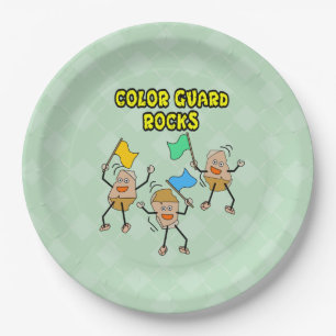 Assiettes En Carton Roches Color Guard
