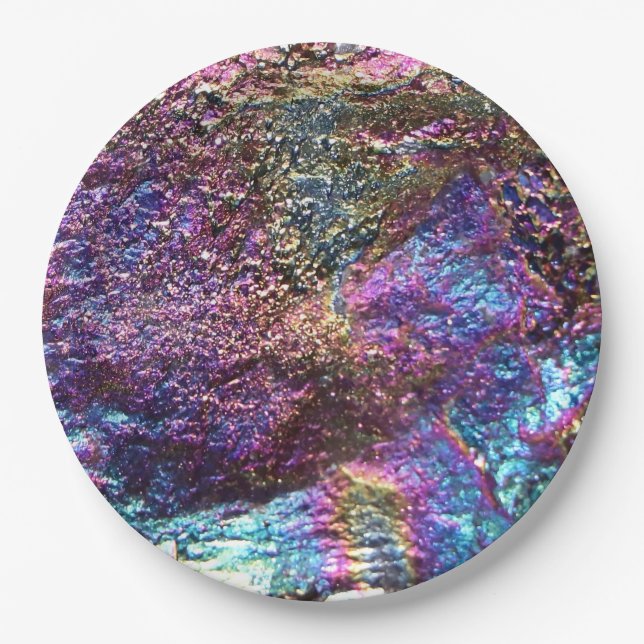 Assiettes En Carton Roches d'arc-en-ciel de Falln (Devant)