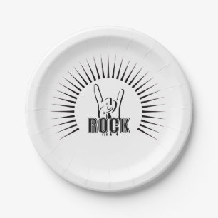 Assiettes En Carton Rock