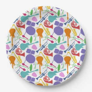 Assiettes En Carton Rock Et Roll