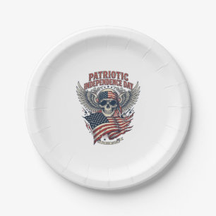 Assiettes En Carton Rocker du bandana patriotique Méta musique Old Glo