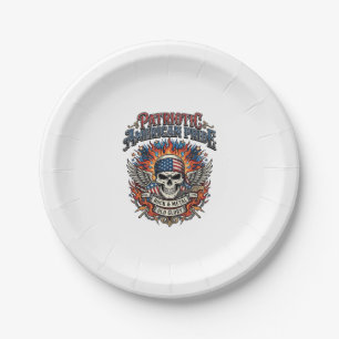 Assiettes En Carton Rocker du bandana patriotique Méta musique Old Glo