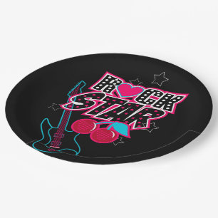 Assiettes En Carton Rockstar