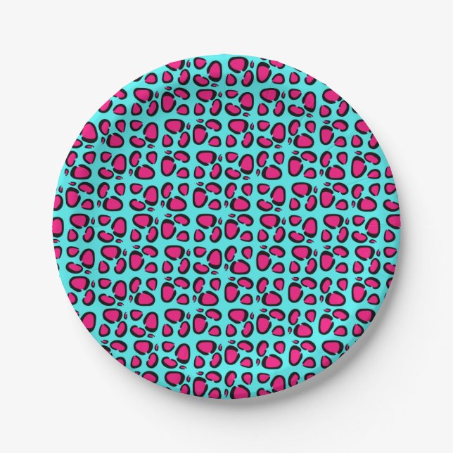 Assiettes En Carton Rockstar Leopard (Devant)