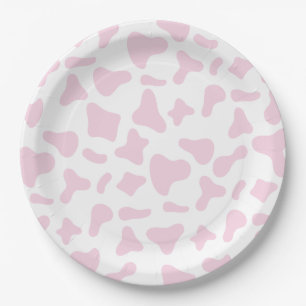 Assiettes En Carton Rodeo Pink Cow Imprimer Occident Anniversaire
